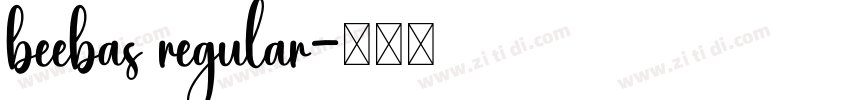 beebas regular字体转换